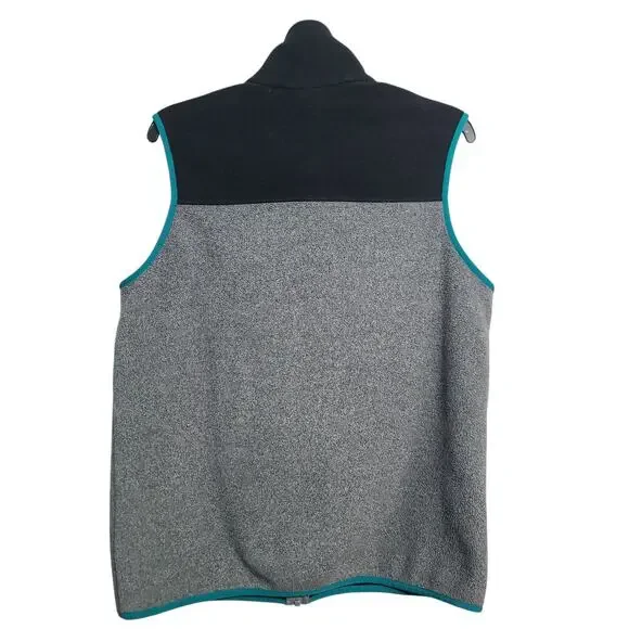 Patagonia Men's Lightweight Synchilla Snap-T Vest Black Gray Medium 25500 S15 - Picture 3 of 5